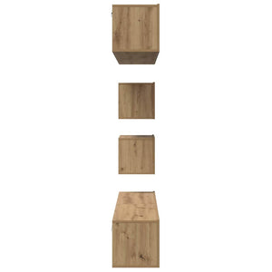Σετ επίπλου τηλεόρασης 6 pcs Artisan Oak Επεξεργασμένο ξύλο - Pakobazaar