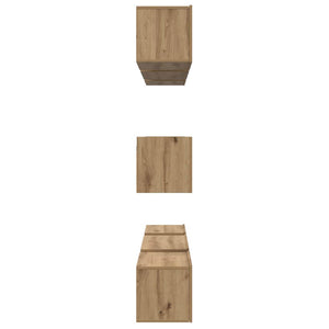 Σετ επίπλου τηλεόρασης 8 pcs Artisan Oak Επεξεργασμένο ξύλο - Pakobazaar