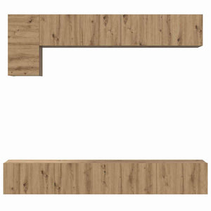 Σετ επίπλου τηλεόρασης 5 pcs Artisan Oak Επεξεργασμένο ξύλο - Pakobazaar