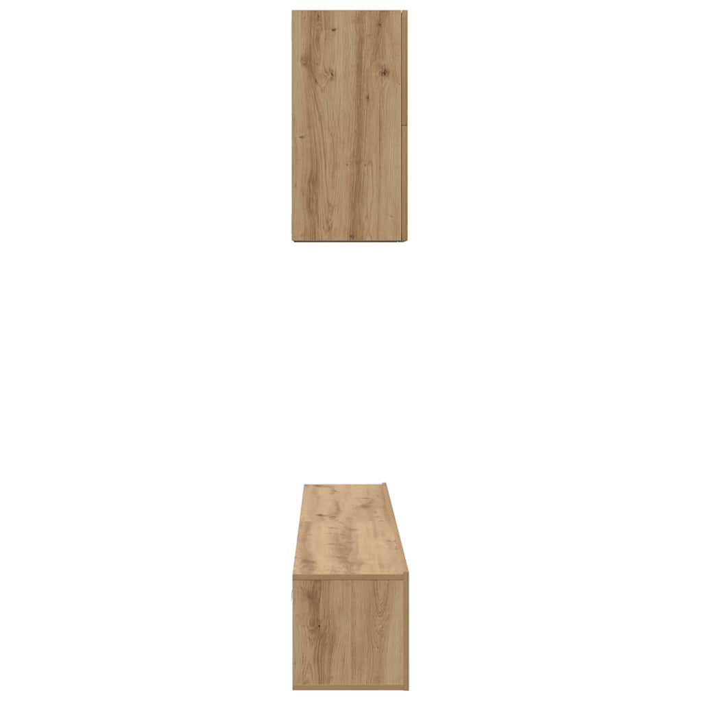 Σετ επίπλου τηλεόρασης 5 pcs Artisan Oak Επεξεργασμένο ξύλο - Pakobazaar
