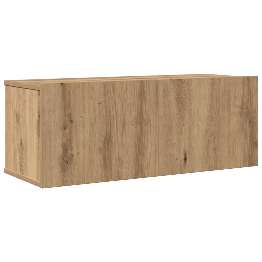 Σετ επίπλου τηλεόρασης 4 τμχ. Artisan Oak Επεξεργασμένο Ξύλο