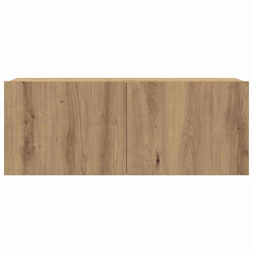 Σετ επίπλου τηλεόρασης 4 τμχ. Artisan Oak Επεξεργασμένο Ξύλο