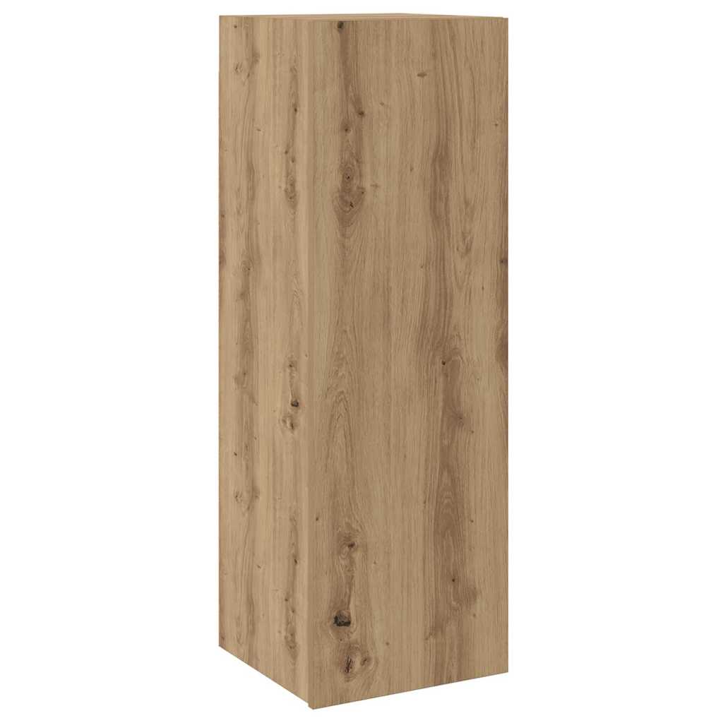 Σετ επίπλου τηλεόρασης 4 pcs Artisan Oak Επεξεργασμένο ξύλο - Pakobazaar