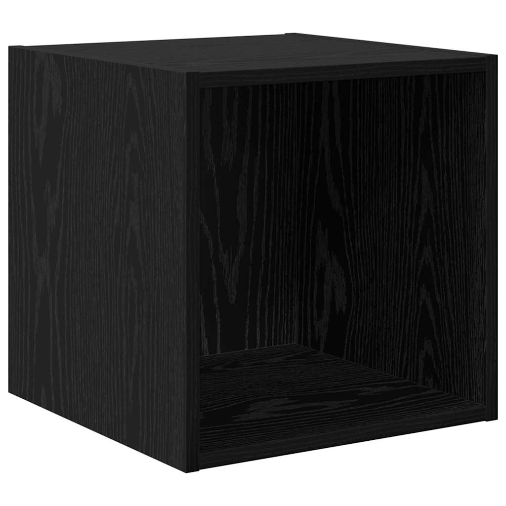 Σετ επίπλου τηλεόρασης 4 pcs Μαύρη Οξυά Επεξεργασμένο ξύλο
