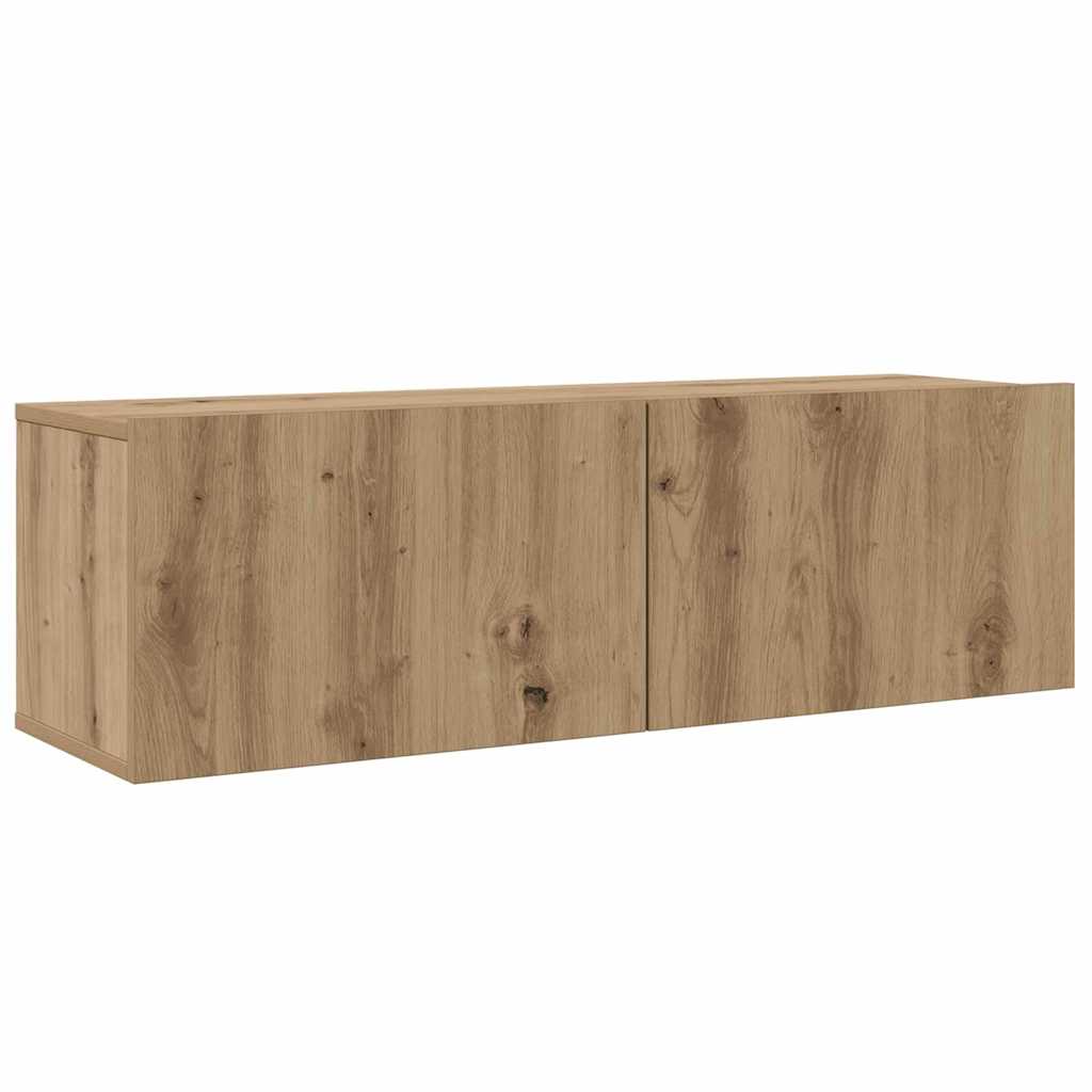 Σετ επίπλου τηλεόρασης 8 pcs Artisan Oak Επεξεργασμένο ξύλο - Pakobazaar