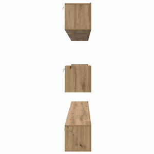 Σετ επίπλου τηλεόρασης 8 pcs Artisan Oak Επεξεργασμένο ξύλο - Pakobazaar