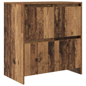 Πλαϊνό γραφείο 2 pcs Παλιό ξύλο 70 x 41 x 75 εκ. - Pakobazaar