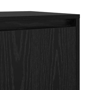 Πλαϊνό γραφείο 2 pcs Μαύρη Οξυά 70 x 41 x 75 εκ. - Pakobazaar