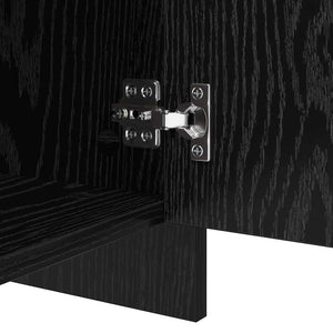 Πλαϊνό γραφείο 2 pcs Μαύρη Οξυά 70 x 41 x 75 εκ. - Pakobazaar