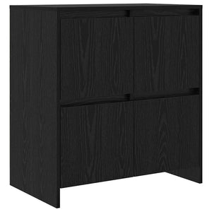 Πλαϊνό γραφείο 2 pcs Μαύρη Οξυά 70 x 41 x 75 εκ. - Pakobazaar