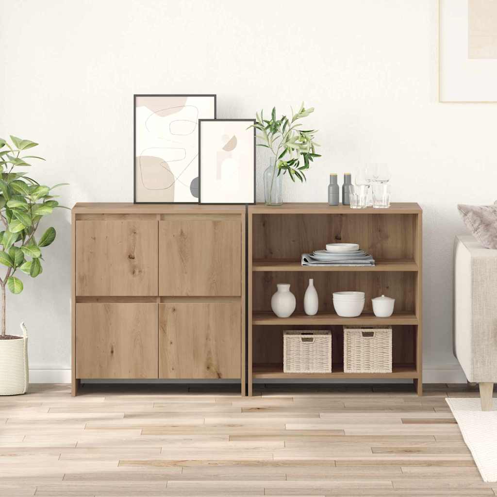 Πλαϊνό γραφείο 2 pcs Artisan Oak 70 x 41 x 75 εκ.