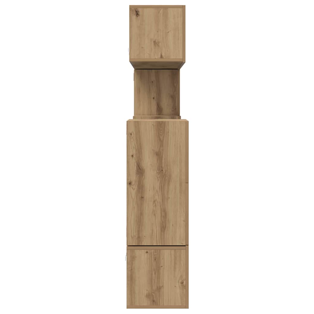 Σετ επίπλου τηλεόρασης 10 τμχ. Artisan Oak Επεξεργασμένο Ξύλο - Pakobazaar