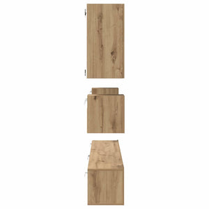 Σετ επίπλου τηλεόρασης 8 pcs Artisan Oak Επεξεργασμένο ξύλο - Pakobazaar