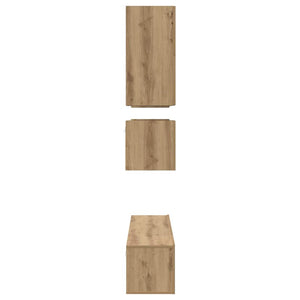 Σετ επίπλου τηλεόρασης 8 pcs Artisan Oak Επεξεργασμένο ξύλο - Pakobazaar