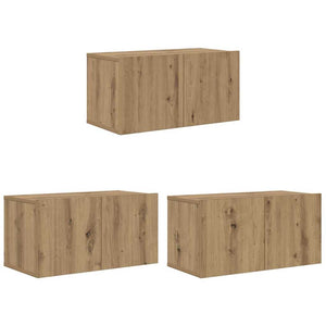 Σετ επίπλου τηλεόρασης 8 τμχ. Artisan Oak Επεξεργασμένο Ξύλο - Pakobazaar
