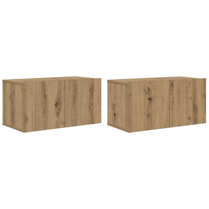 Σετ επίπλου τηλεόρασης 8 τμχ. Artisan Oak Επεξεργασμένο Ξύλο - Pakobazaar
