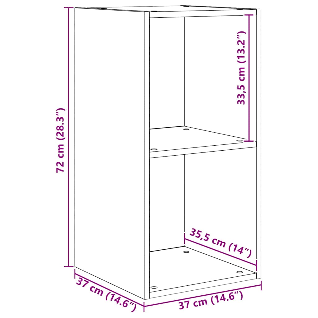 Σετ επίπλου τηλεόρασης Επιτοίχιο Μαύρη Οξυά 37 x 37 x 107 εκ
