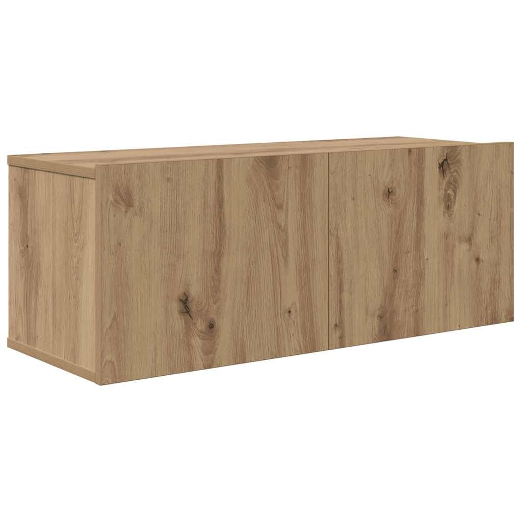 Σετ επίπλου τηλεόρασης 2 pcs Artisan Oak Επεξεργασμένο ξύλο - Pakobazaar