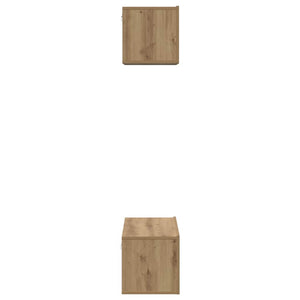 Σετ επίπλου τηλεόρασης 2 pcs Artisan Oak Επεξεργασμένο ξύλο - Pakobazaar