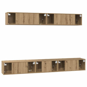 Σετ επίπλου τηλεόρασης 5 pcs Artisan Oak Επεξεργασμένο ξύλο - Pakobazaar