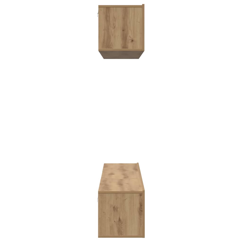 Σετ επίπλου τηλεόρασης 5 pcs Artisan Oak Επεξεργασμένο ξύλο - Pakobazaar