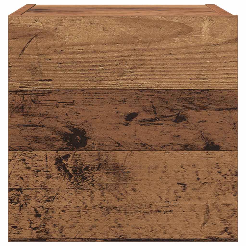 Μονάδες TV Επιτοίχιο 4 pcs Παλιό Ξύλο Επεξεργασμένο ξύλο