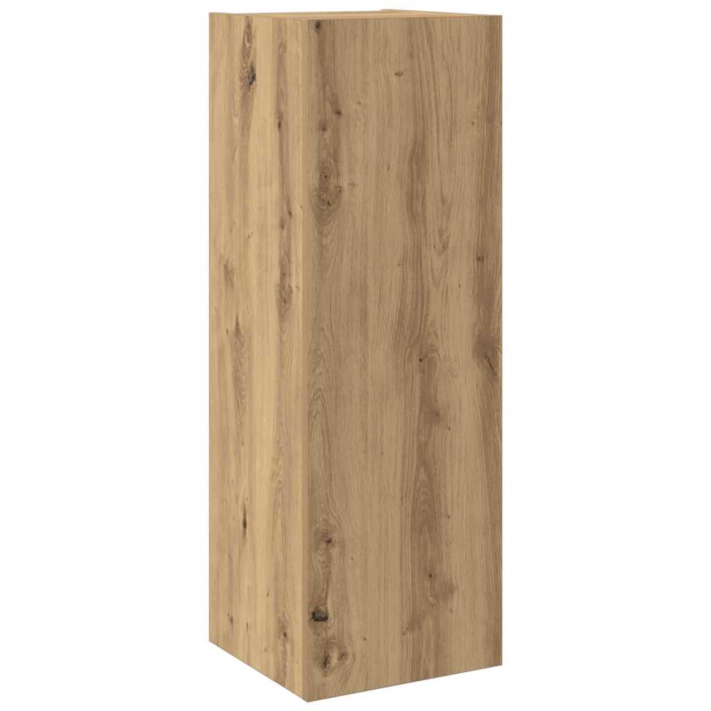 Μονάδες TV Επιτοίχιο 4 pcs Artisan Oak Επεξεργασμένο ξύλο - Pakobazaar
