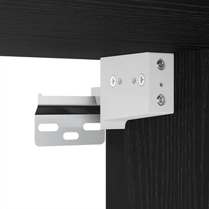 Σετ επίπλου τηλεόρασης 7 pcs Μαύρη Οξυά Επεξεργασμένο ξύλο - Pakobazaar