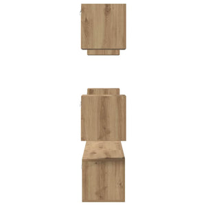 Σετ επίπλου τηλεόρασης 7 pcs Artisan Oak Επεξεργασμένο ξύλο - Pakobazaar