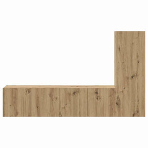 Σετ επίπλου τηλεόρασης 3 pcs Artisan Oak Επεξεργασμένο ξύλο - Pakobazaar