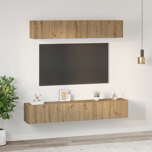 Σετ επίπλου τηλεόρασης 5 pcs Artisan Oak Επεξεργασμένο ξύλο - Pakobazaar