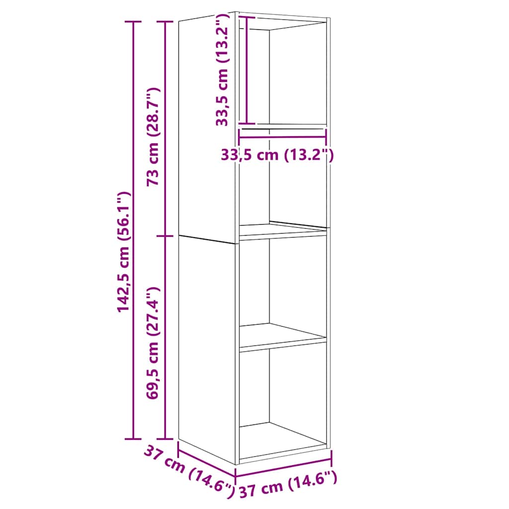 Σετ επίπλου τηλεόρασης 3 pcs Μαύρη Οξυά Επεξεργασμένο ξύλο - Pakobazaar