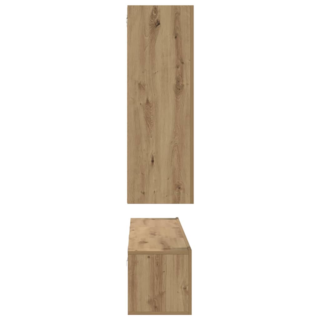 Σετ επίπλου τηλεόρασης 5 pcs Artisan Oak Επεξεργασμένο ξύλο
