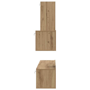 Τηλεοπτική Κάβα Τοίχου 4 pcs Artisan Oak Επεξεργασμένο ξύλο - Pakobazaar