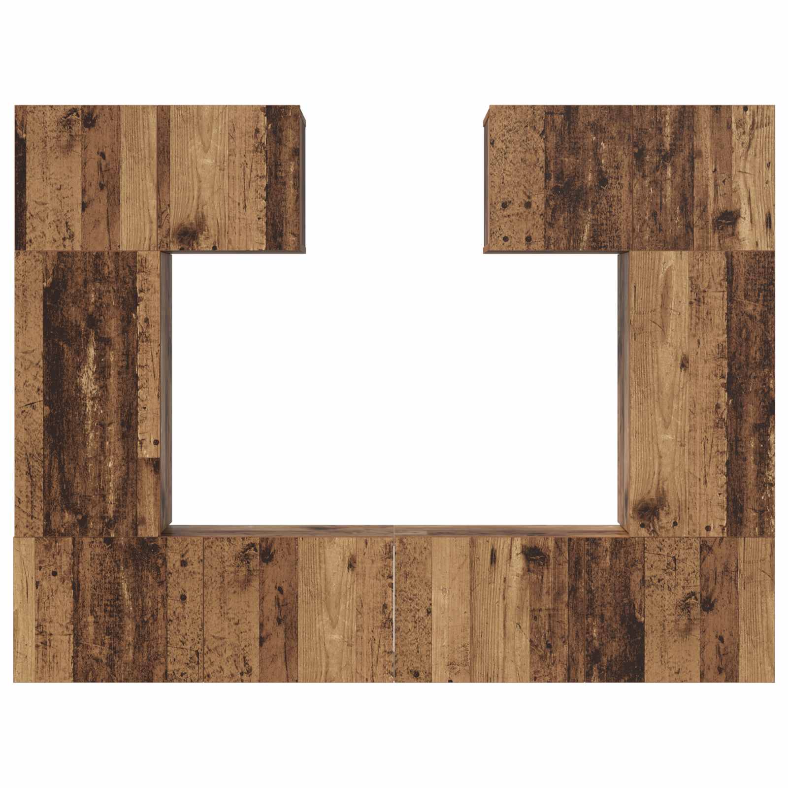 Σετ επίπλου τηλεόρασης 6 τμχ. Artisan Oak Επεξεργασμένο Ξύλο
