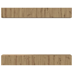 Σετ επίπλου τηλεόρασης 6 pcs Artisan Oak Επεξεργασμένο ξύλο - Pakobazaar