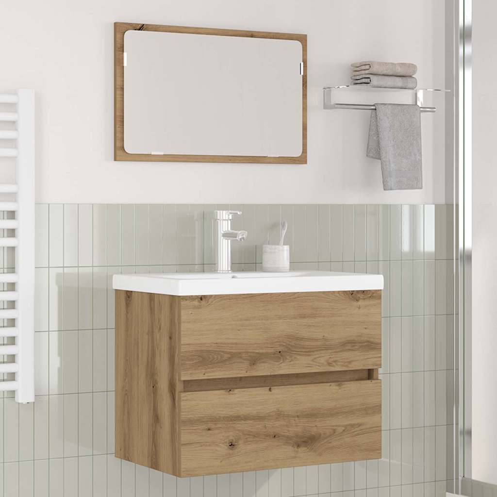 Σετ Επίπλων Μπάνιου 3 pcs Artisan Oak Επεξεργασμένο ξύλο - Pakobazaar