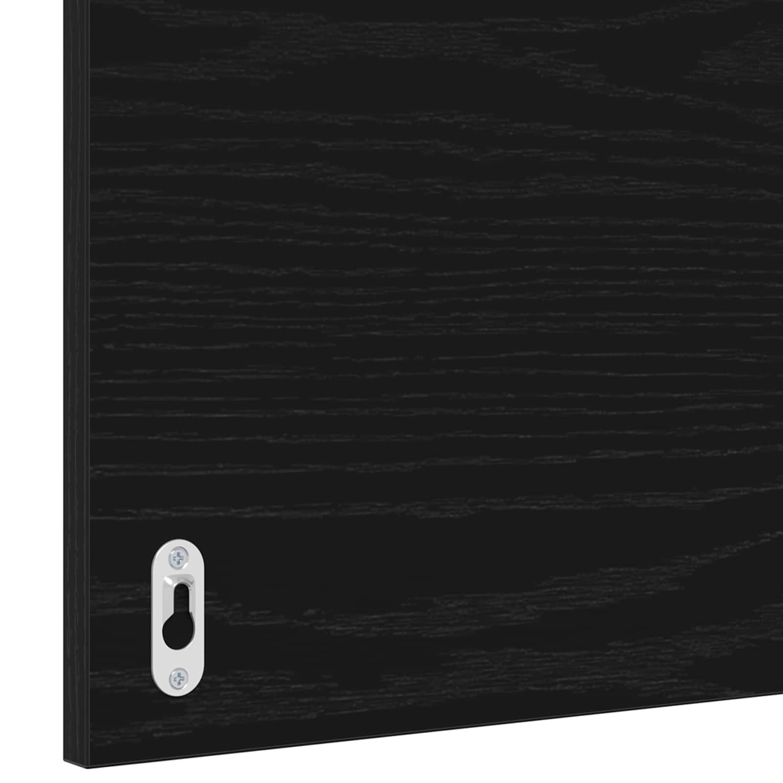 Σετ Επίπλων Μπάνιου 2 pcs Μαύρη Οξυά Επεξεργασμένο ξύλο - Pakobazaar