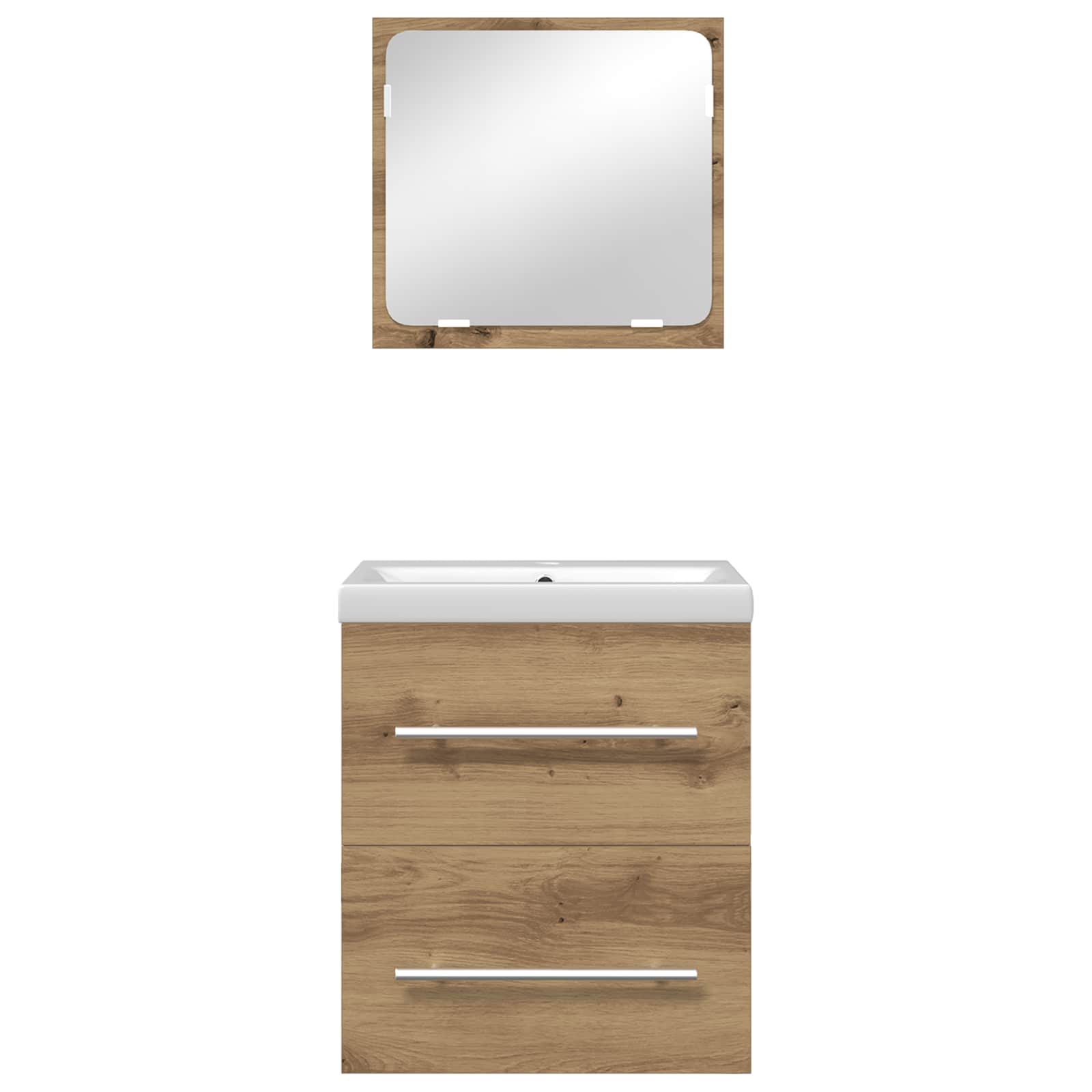 Σετ Επίπλων Μπάνιου 2 pcs Artisan Oak Επεξεργασμένο ξύλο - Pakobazaar