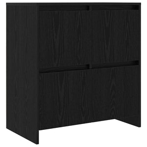 Παραδοσιακά Πλευρικά Έπιπλα 2 pcs Μαύρη δρυς 70 x 41 x 75 εκ. - Pakobazaar