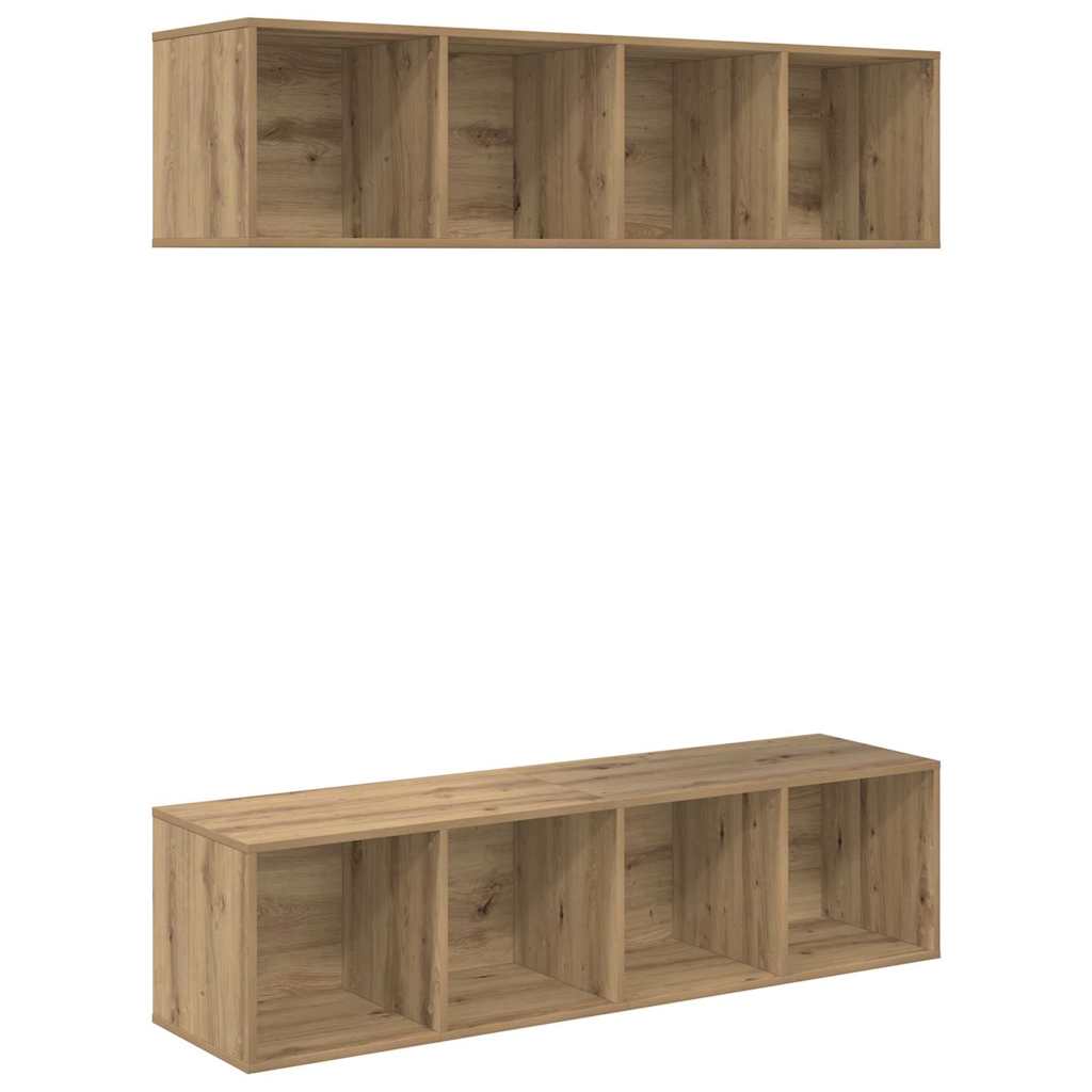 Σετ επίπλου τηλεόρασης 2 pcs Artisan Oak 37 x 37 x 142,5 εκ