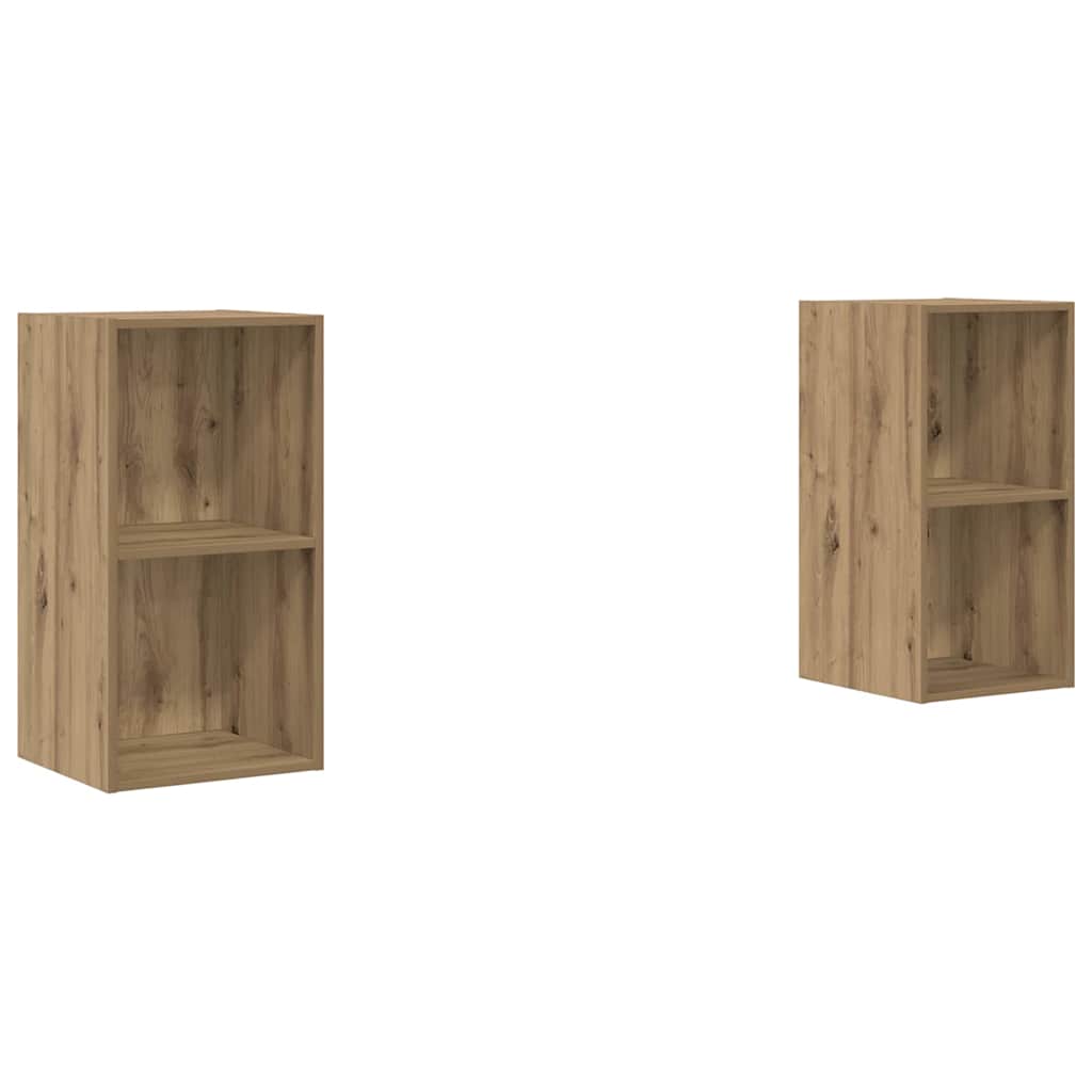 Σετ επίπλου τηλεόρασης 2 pcs Artisan Oak Επεξεργασμένο ξύλο