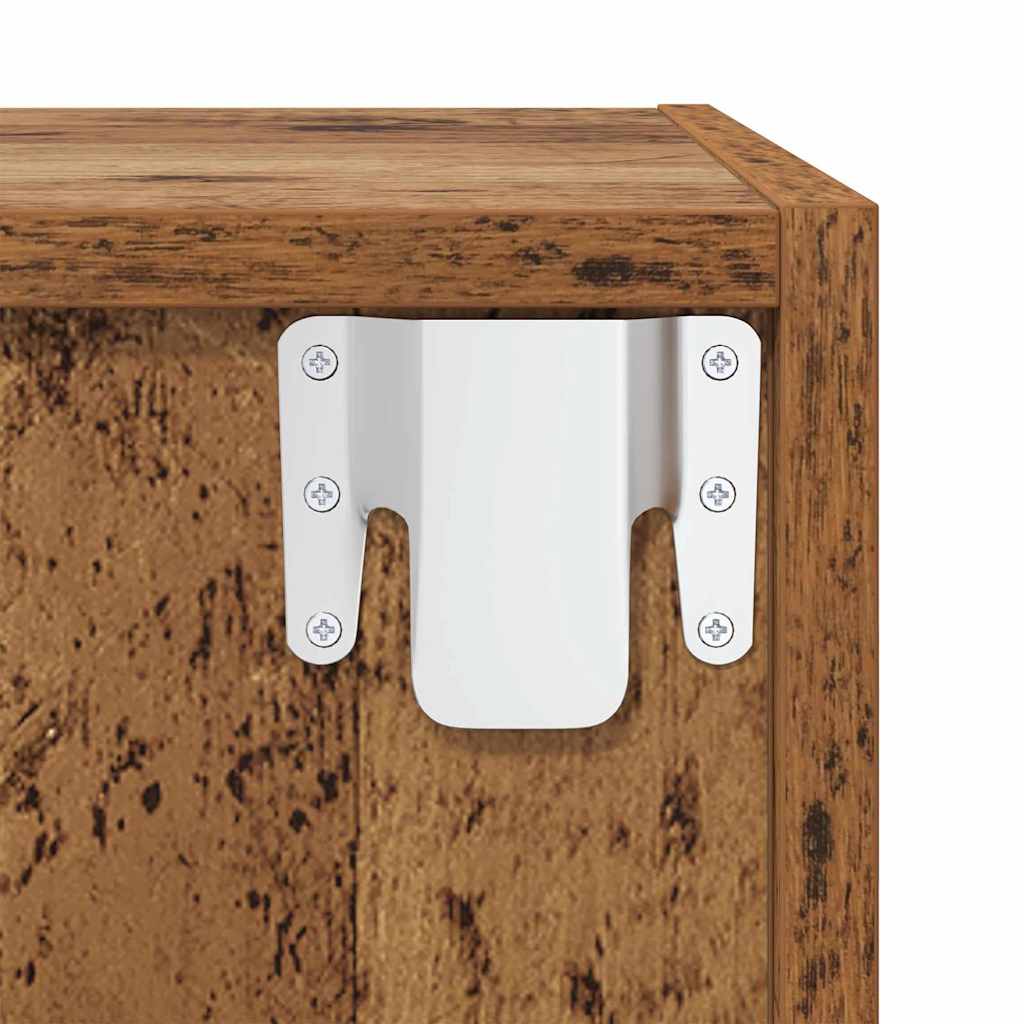 Σετ επίπλου τηλεόρασης 4 pcs Παλιό Ξύλο 37 x 37 x 72 εκ