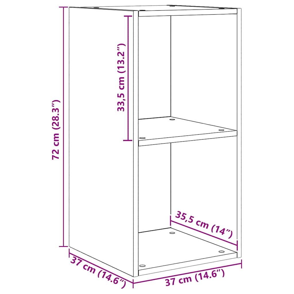 Σετ επίπλου τηλεόρασης 4 pcs Παλιό Ξύλο 37 x 37 x 72 εκ
