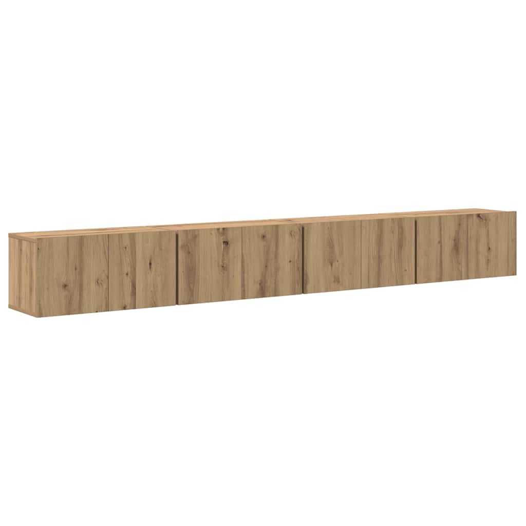 Σετ επίπλου τηλεόρασης 4 pcs Artisan Oak 60 x 30 x 30 cm - Pakobazaar