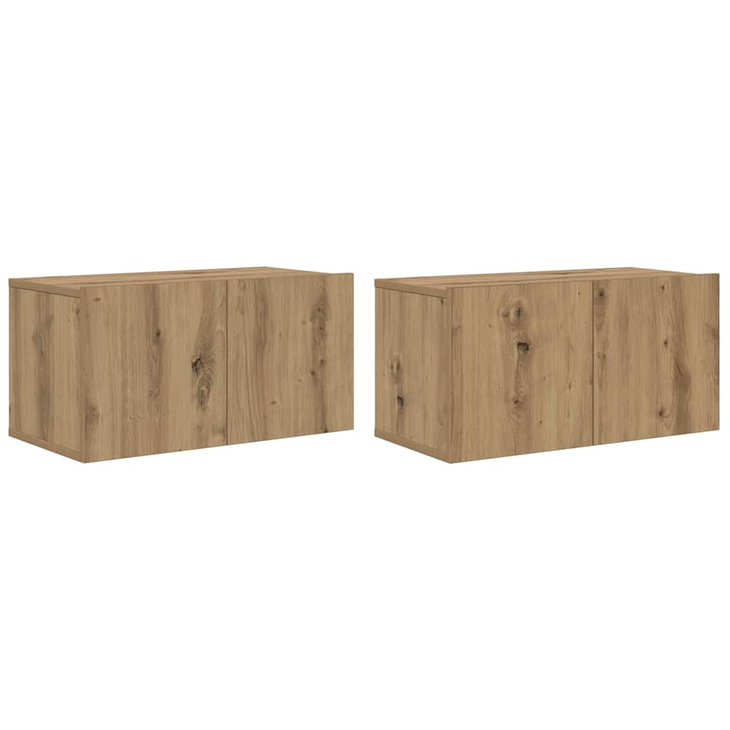 Σετ επίπλου τηλεόρασης 4 pcs Artisan Oak 60 x 30 x 30 cm - Pakobazaar