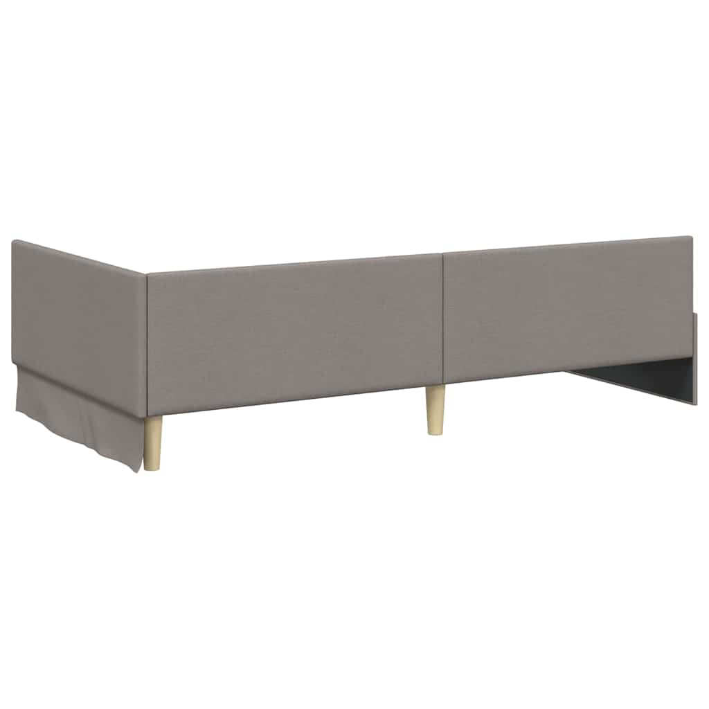 Κρεβάτι Γωνίας Taupe 100 x 200 cm ύφασμα