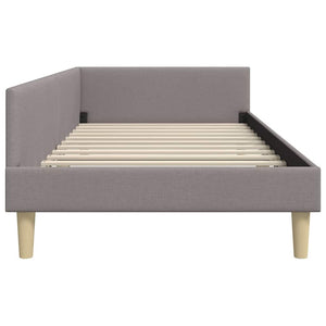 Κρεβάτι Γωνίας Taupe 80 x 200 cm ύφασμα