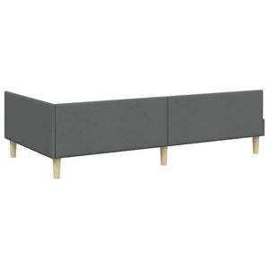 Κρεβάτι Γωνίας Σκούρο Γκρι 100 x 200 cm ύφασμα