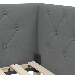 Κρεβάτι Γωνίας Σκούρο Γκρι 80 x 200 cm ύφασμα